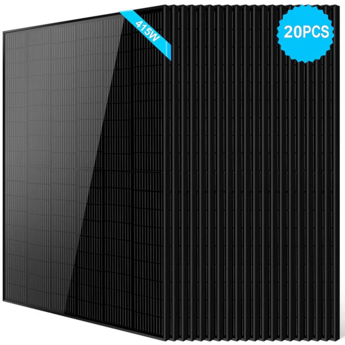 SunGold Power 415 Watt Monocrystalline Black Solar Panel