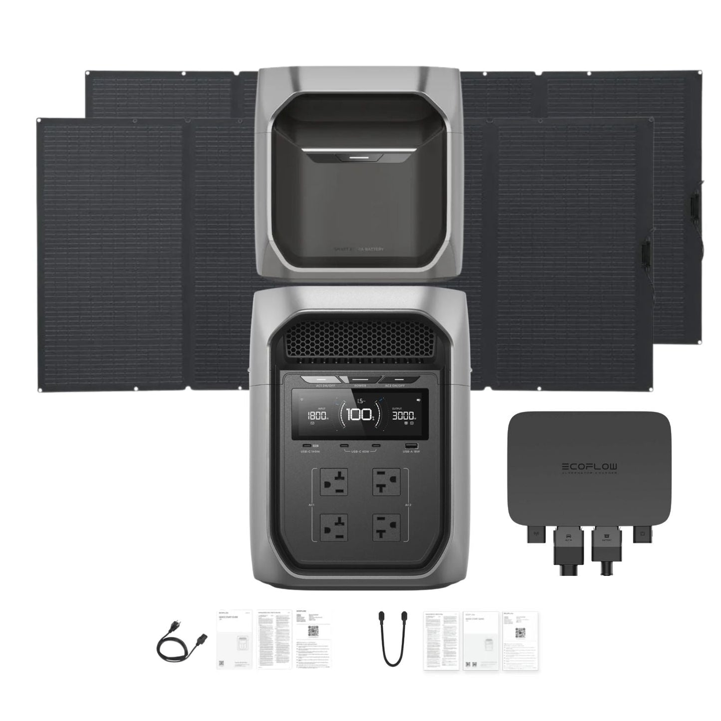 EcoFlow DELTA 3 Max Plus Portable Power Station | 2048Wh | 3000W | 1000W Solar Input