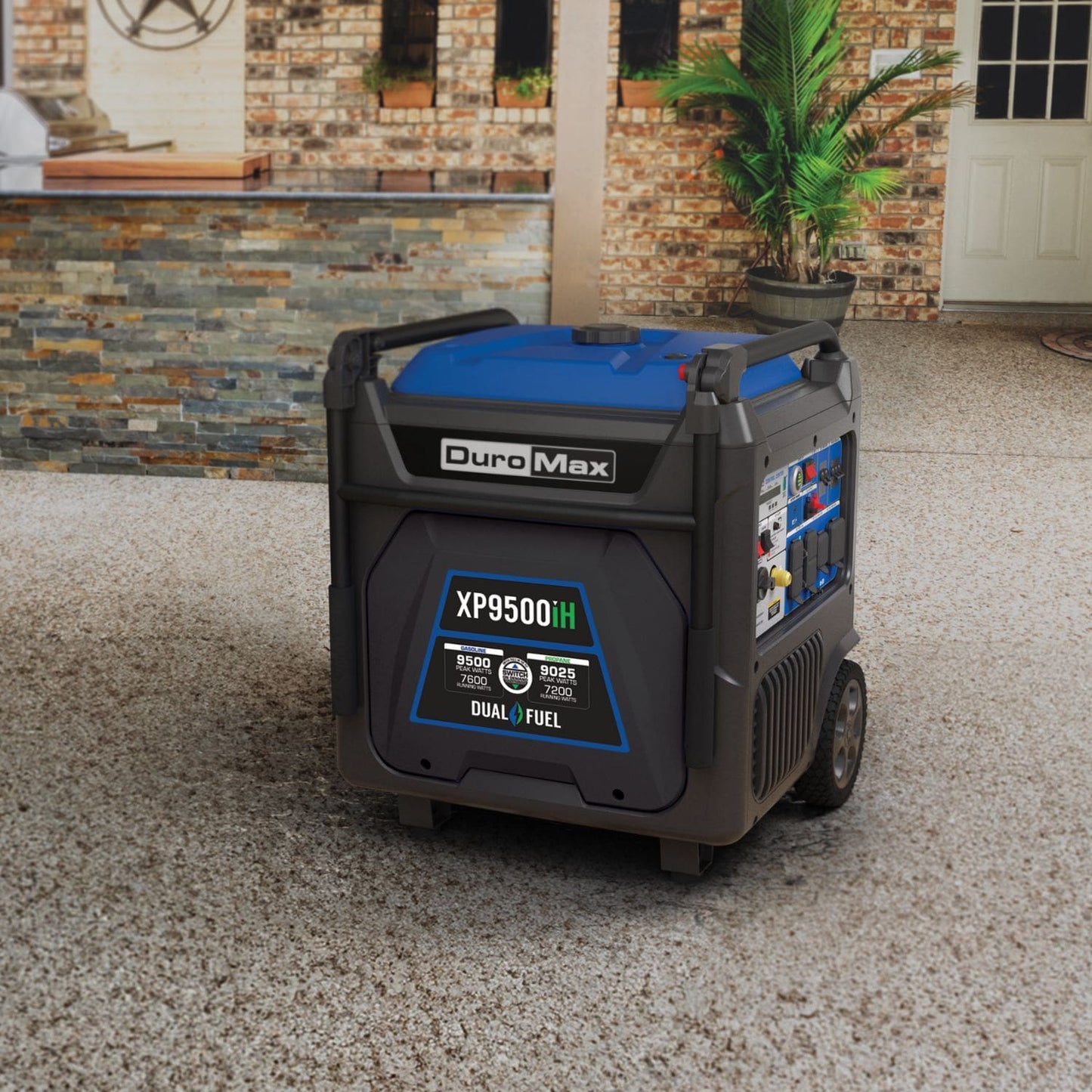 DuroMax XP9500iH Dual Fuel 7600W/9500W Portable Inverter Generator | CO Alert