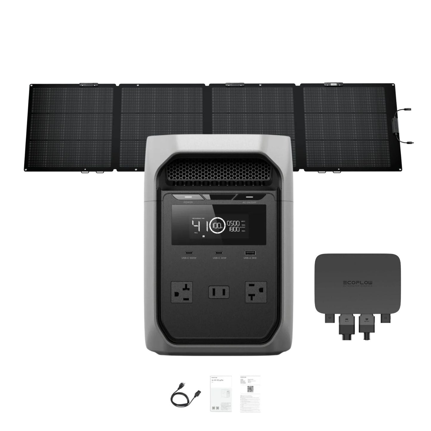 EcoFlow DELTA 3 Classic Portable Power Station | 1024Wh | 1400W | 500W Solar Input