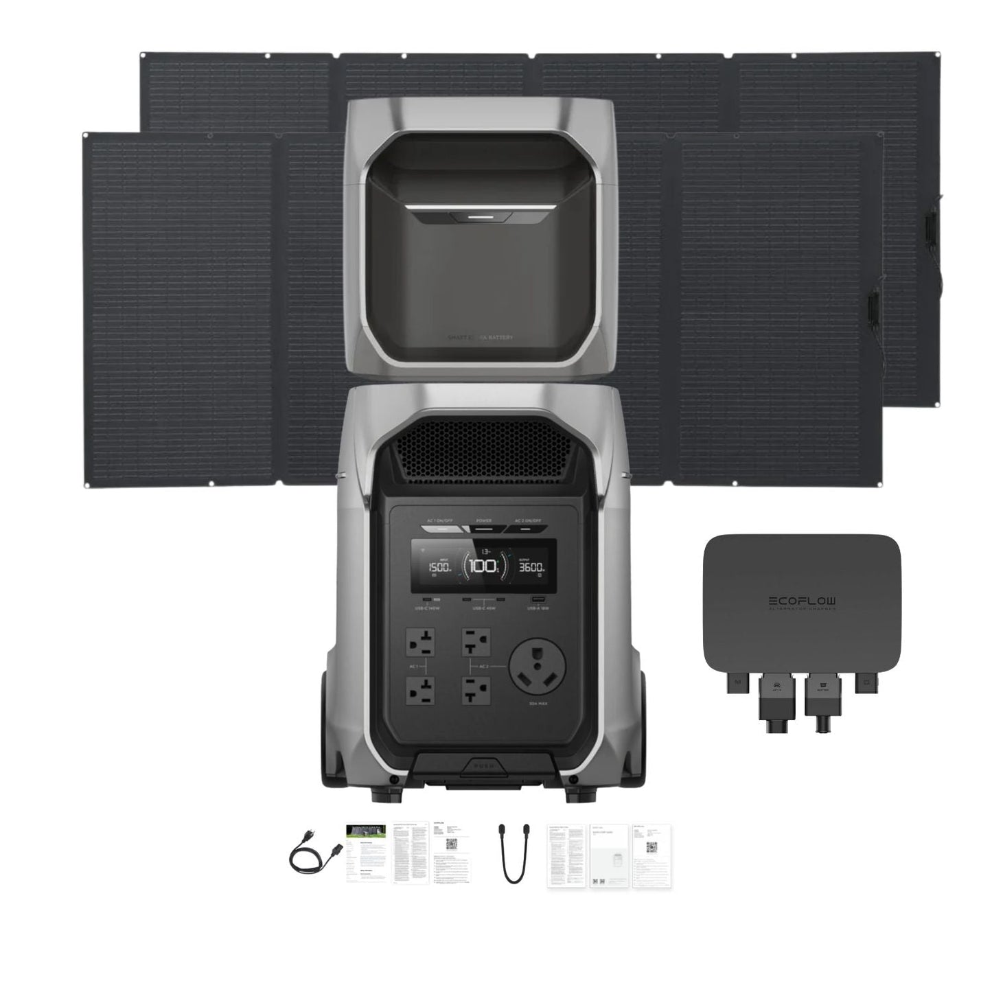 EcoFlow DELTA 3 Ultra Plus Portable Power Station | 3072Wh | 3600W | 1600W Solar Input