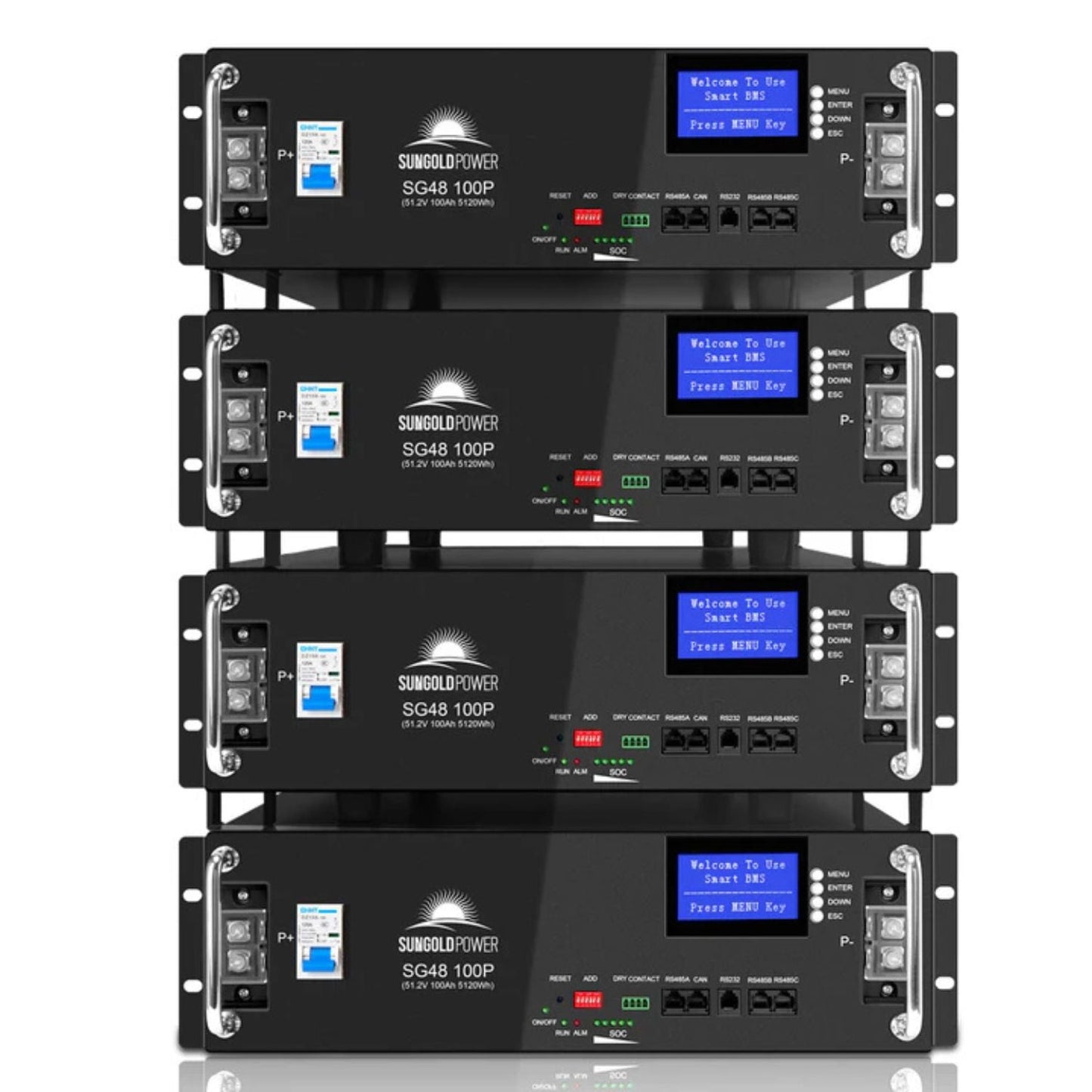 SunGold Power 51.2V 100AH Server Rack Lifepo4 Lithium Battery