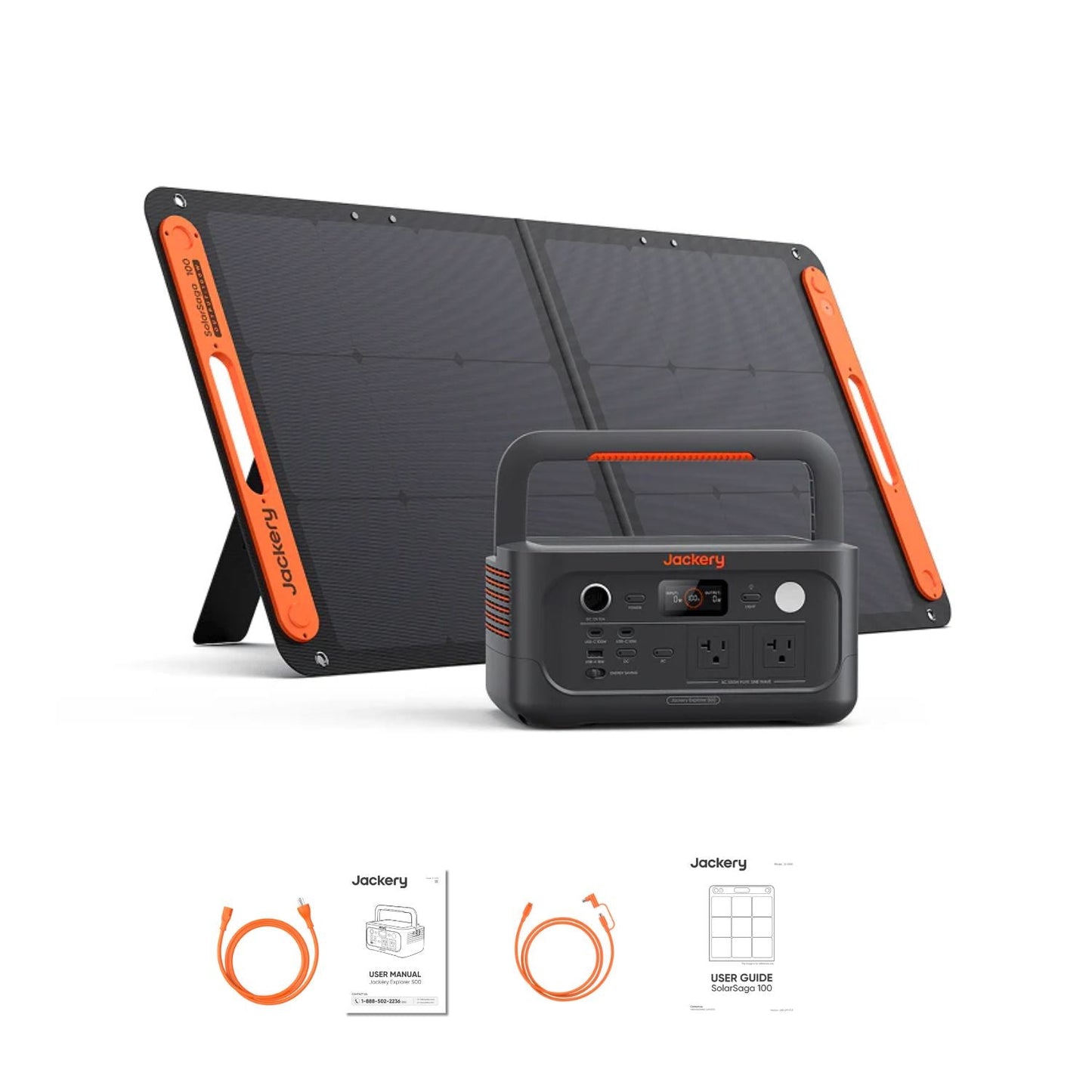 Jackery Explorer 500 v2 Portable Power Station | 512Wh | 500W | 200W Solar Input
