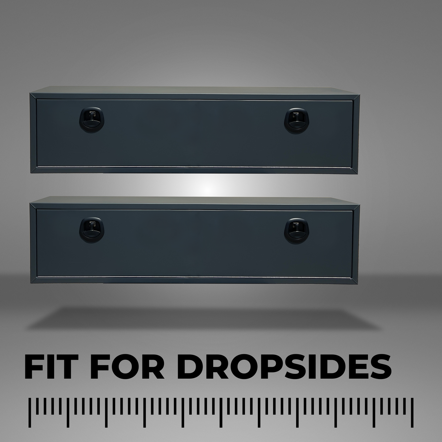 Tool Box for Full-Size Regular Flatbeds with Dropsides - Single Box