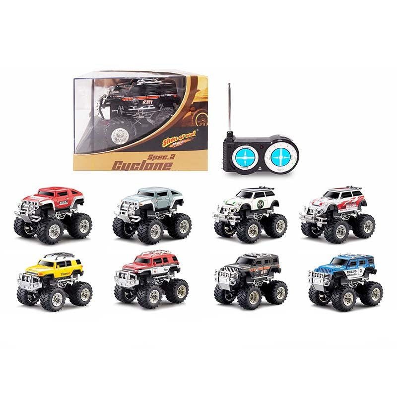 RC Truck Remote Control Truck Toy with Working Headlights for Kids