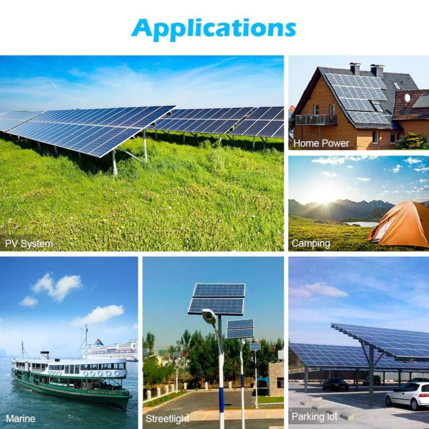 SunGold Power 370 Watt Monocrystalline Black PERC Solar Panels | 32 Panels