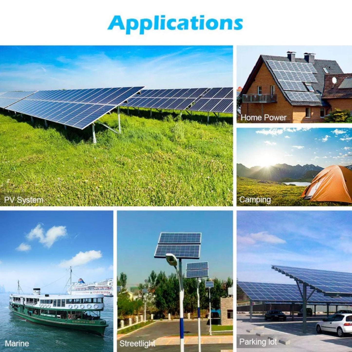 SunGold Power 415 Watt Monocrystalline Black PERC Solar Panels | 32 Panels