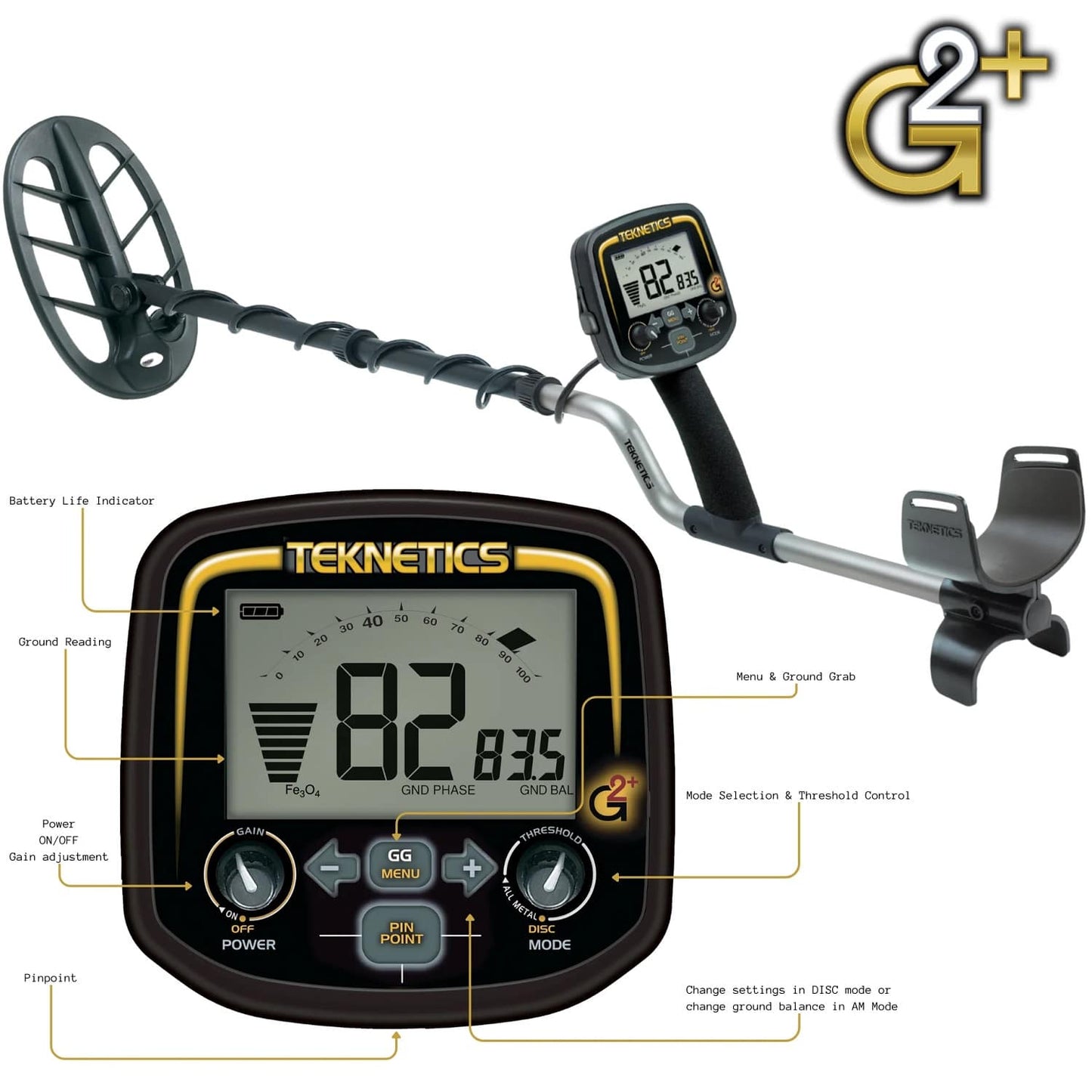 Teknetics G2+ Metal Detector