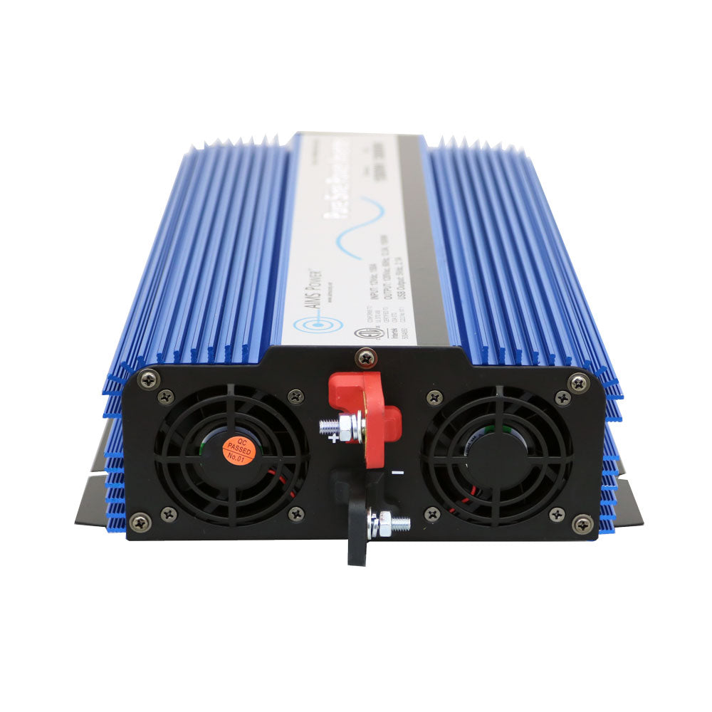 AIMS Power 1500 Watt 12 Volt Pure Sine Power Inverter With USB Port & Remote Port