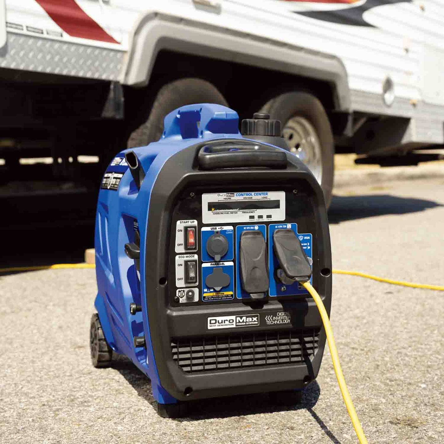 DuroMax XP2300iH Dual Fuel 1800W/2300W Portable Inverter Generator | CO Alert