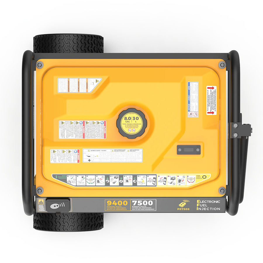 Firman P07505 Gasoline 7500W/9400W Portable Generator | Remote Start | 120/240V | CO Alert