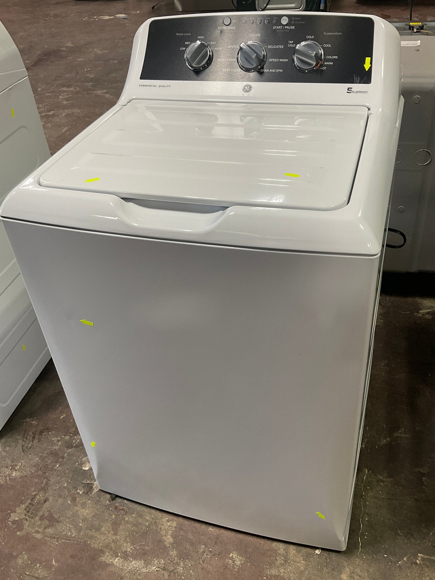 GE® 4.3 cu. ft. Capacity Washer with Stainless Steel Basket,5-yr Limited Warranty