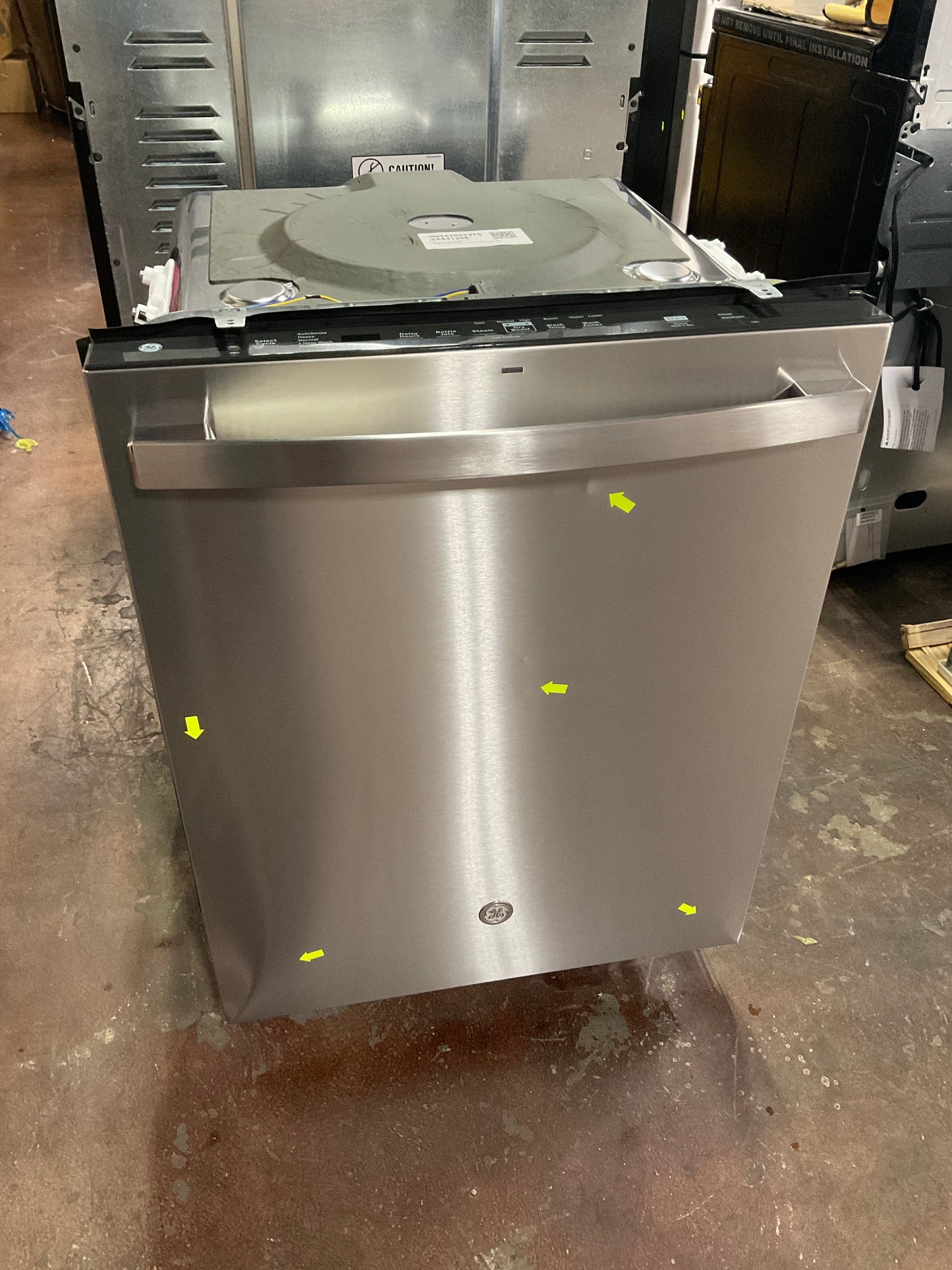 GE GE® ENERGY STAR® Top Control with Stainless Steel Interior Dishwasher with Sanitize Cycle