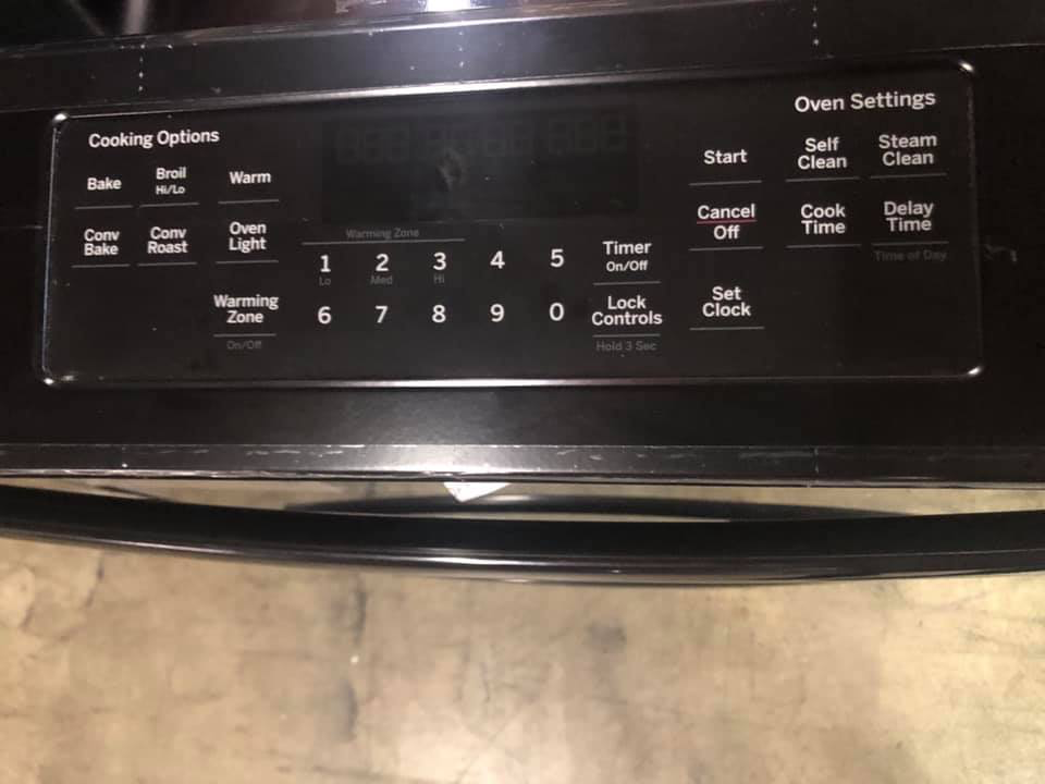 GE Slide-In Electric Stove with convection oven