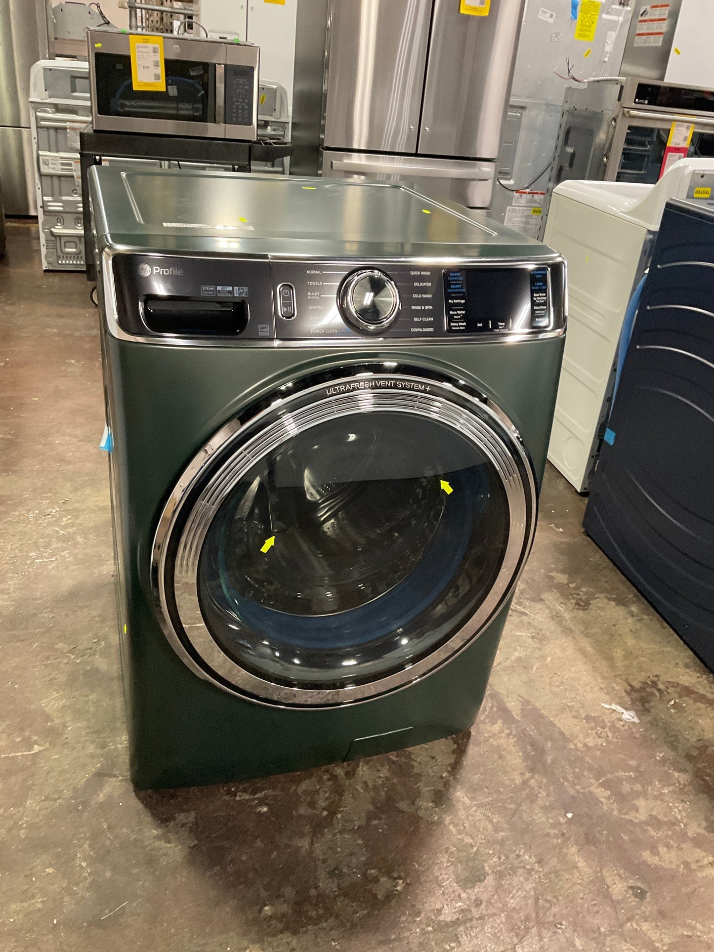 GE Profile™ 5.5 cu. ft. Capacity Smart Front Load ENERGY STAR® Steam Washer with UltraFresh Vent System+ and Smart Wash & Smart Rinse
