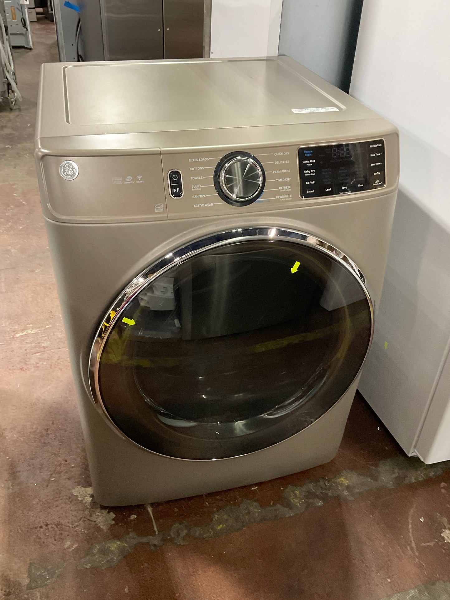 GE® ENERGY STAR® 7.8 cu. ft. Capacity Smart Front Load Electric Dryer with Steam and Sanitize Cycle
