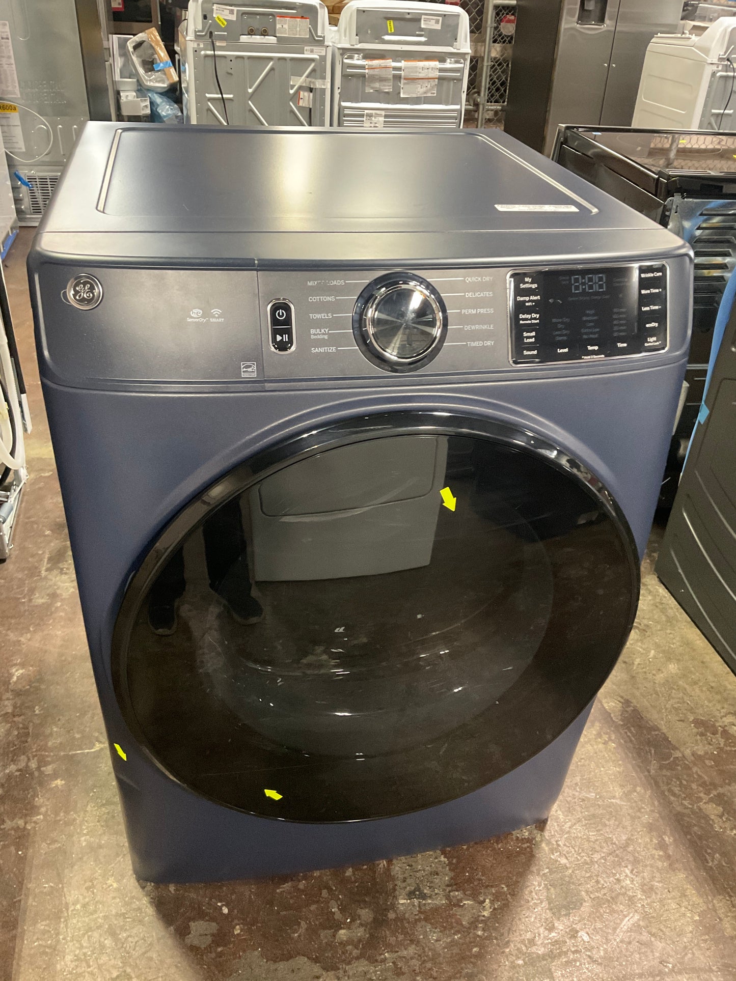 GE® ENERGY STAR® 7.8 cu. ft. Capacity Smart Front Load Electric Dryer with Sanitize Cycle