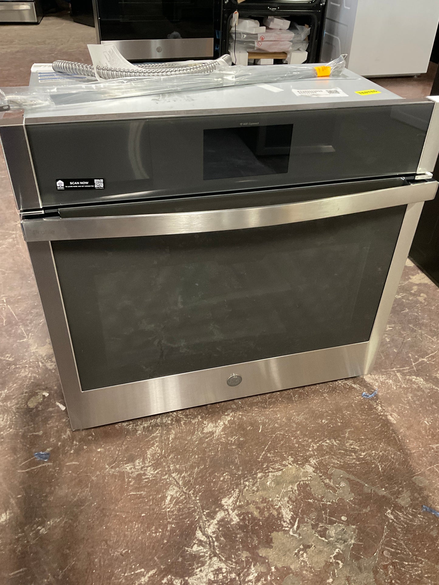 GE Profile™ 30" Smart Built-In Convection Single Wall Oven with In-Oven Camera and No Preheat Air Fry