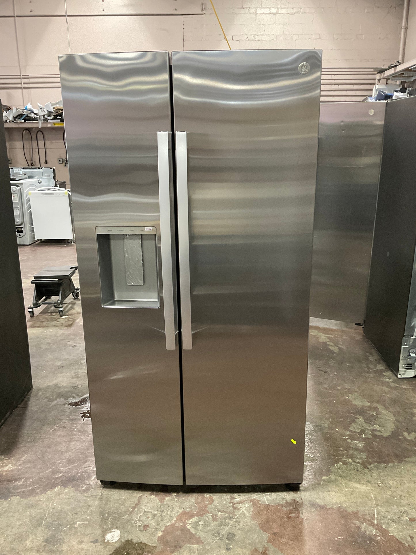 GE® 27.9 Cu. Ft. Side-By-Side Refrigerator with Extra Tall Dispenser and In-Door Icemaker