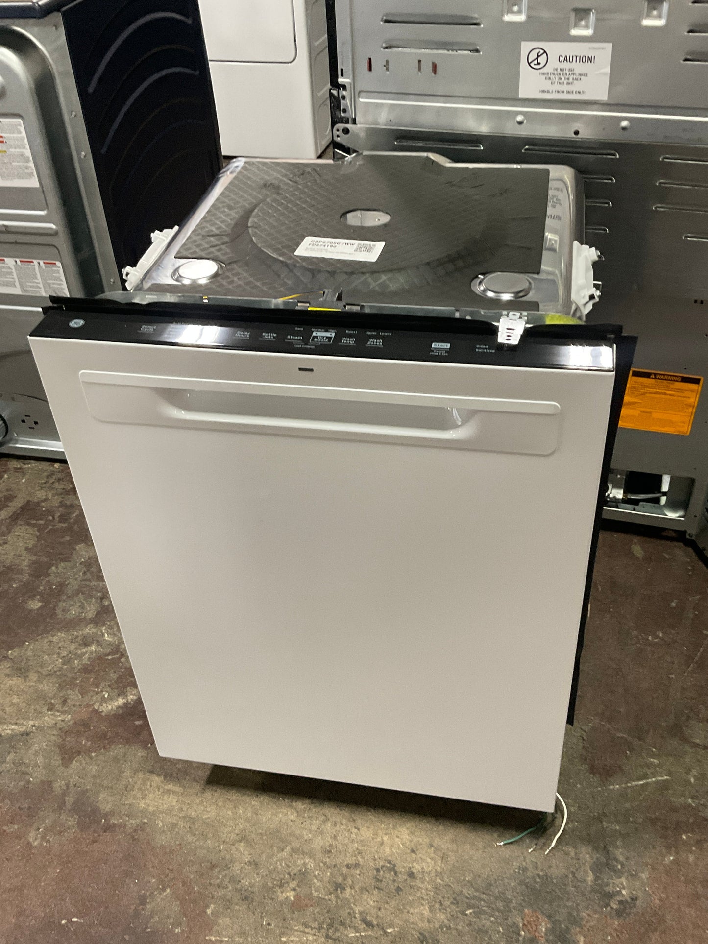 GE® ENERGY STAR® Top Control with Stainless Steel Interior Dishwasher with Sanitize Cycle