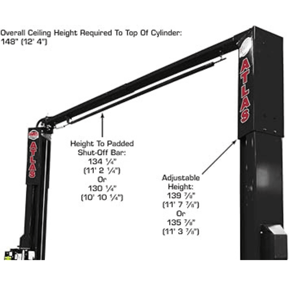 Platinum 10000 LB Certified 2-Post Lift – Atlas PVL-10