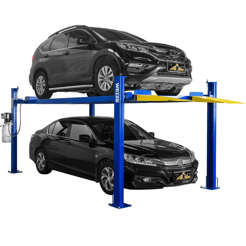 WEIZE 8500lbs 4-Post Car Lift with Caster Kits – PLA-1030