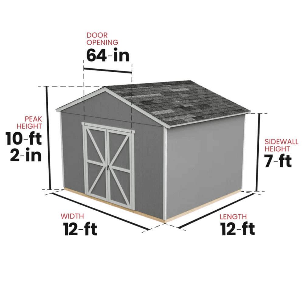 Astoria 12 ft. x 12 ft. Outdoor Wood Storage Shed