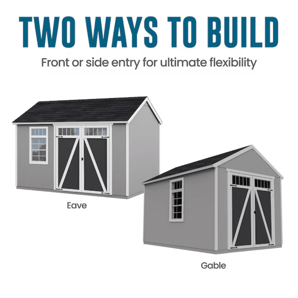 Heartland Coronado 12-ft x 8-ft Gable Style Wood Outdoor Storage Shed with Windows and Doors