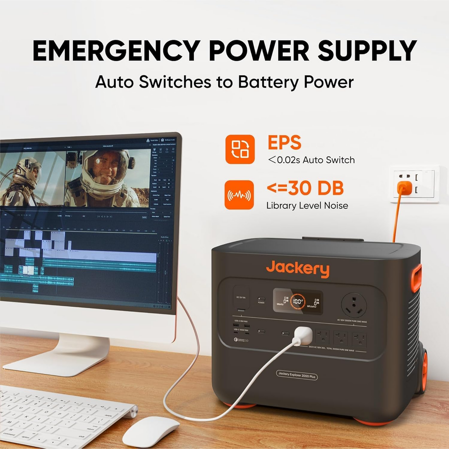 Jackery Solar Generator 4000 Kit (Explorer 2000 Plus + 1X PackPlus E2000 Plus Expandable Battery + 2X200W Solar Panel)