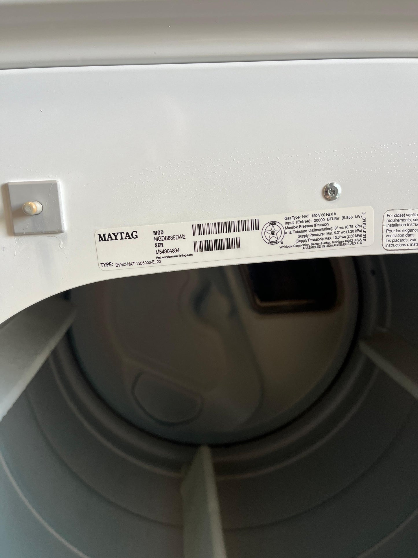 Maytag 8.8 cu. ft. Extra-Large Capacity Gas Dryer with Advanced Moisture Sensing
