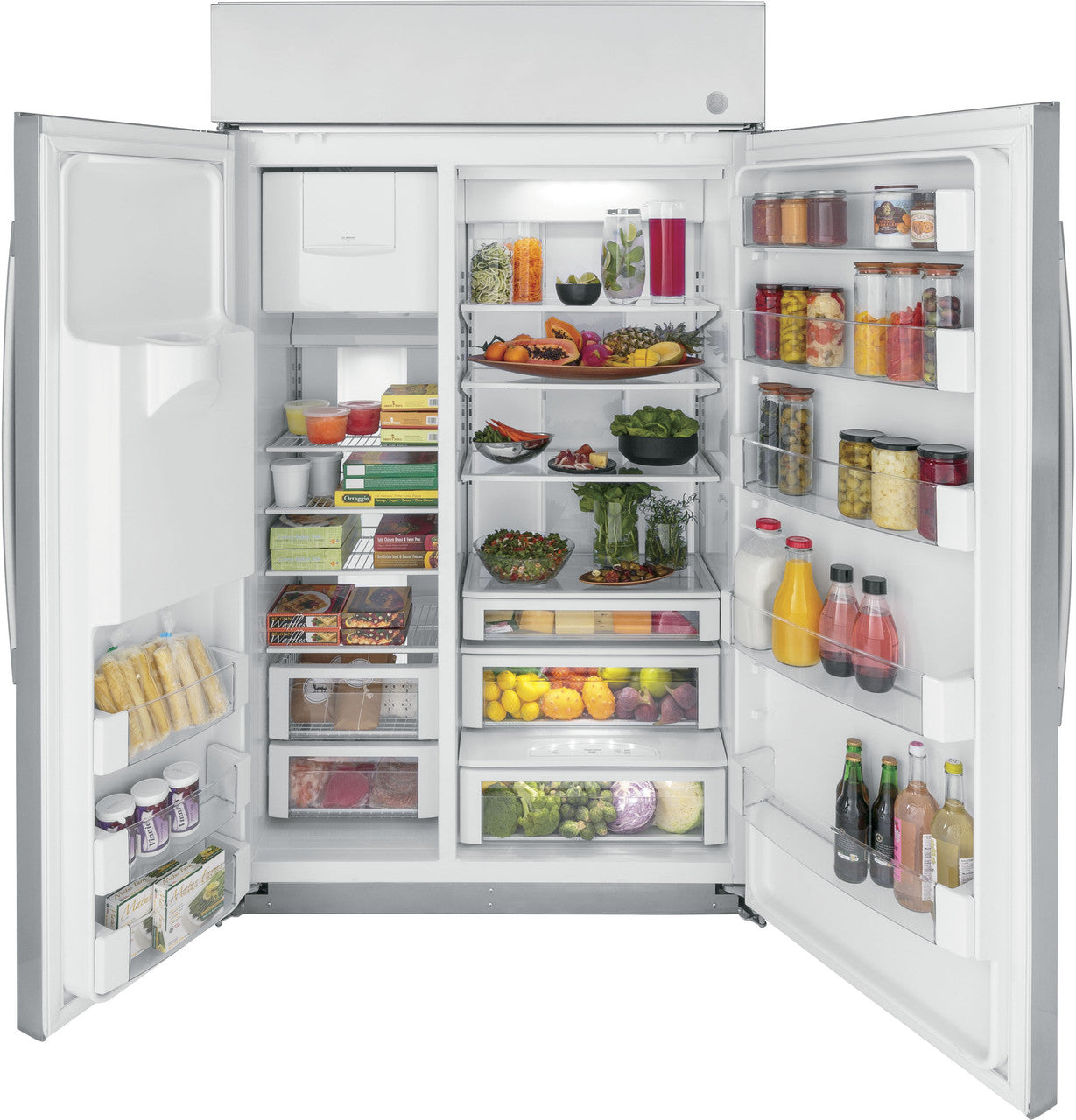 GE Profile™ 48" Smart Built-In Side-by-Side Refrigerator with Dispenser