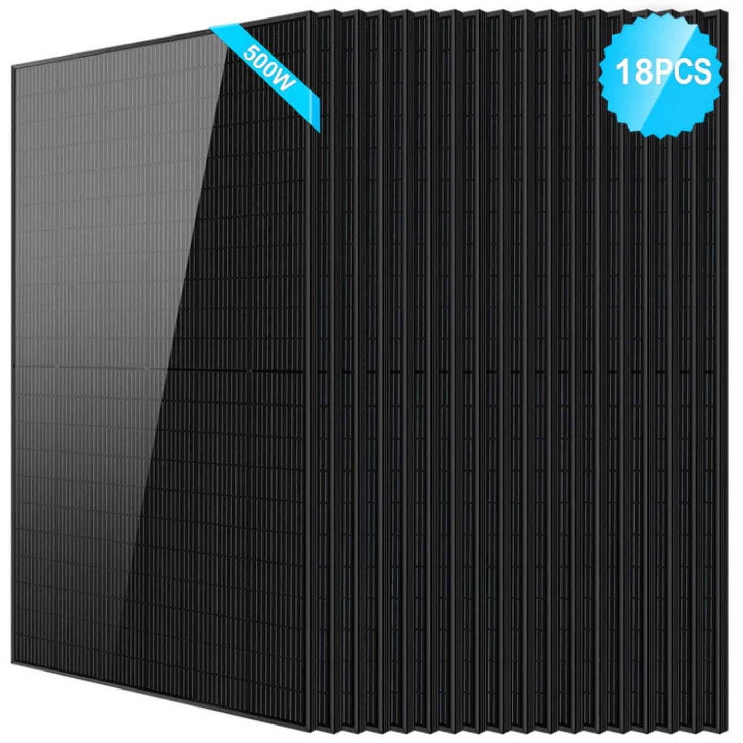 SunGold Power 500 Watt Monocrystalline Black PERC Solar Panel