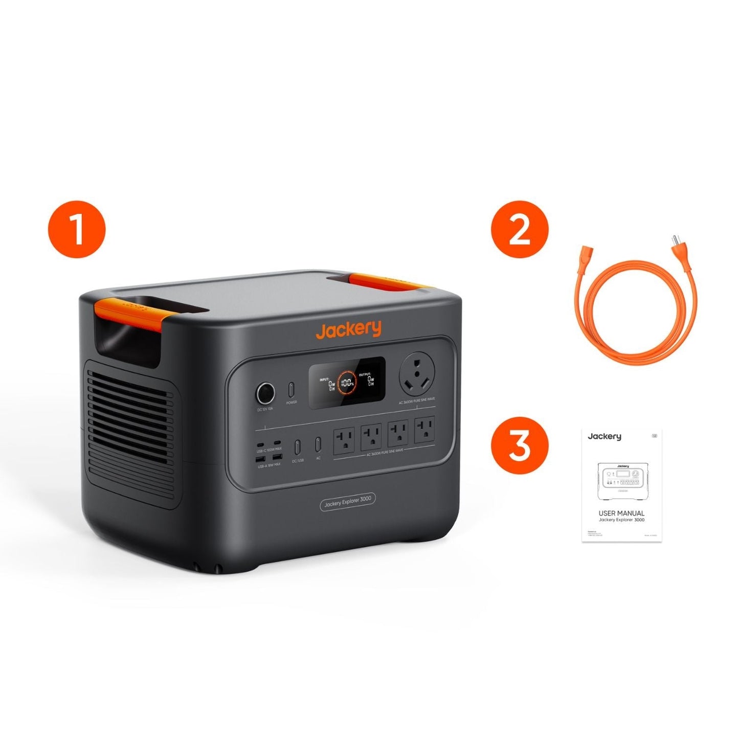 Jackery HomePower 3000 Portable Power Station | 3072Wh | 3600W | 1000W Solar Input