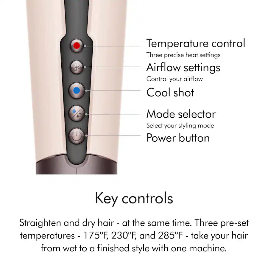 Dyson Airstrait Straightener - Ceramic Pink/Rose Gold
