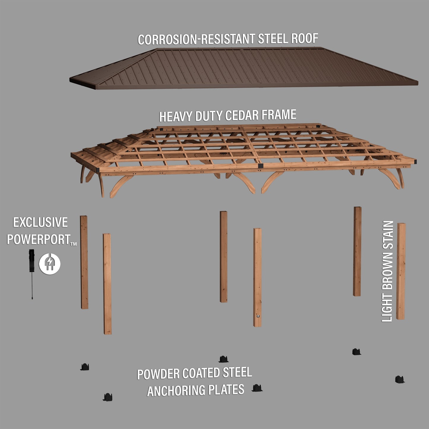 24x12 Barrington Carport/Gazebo