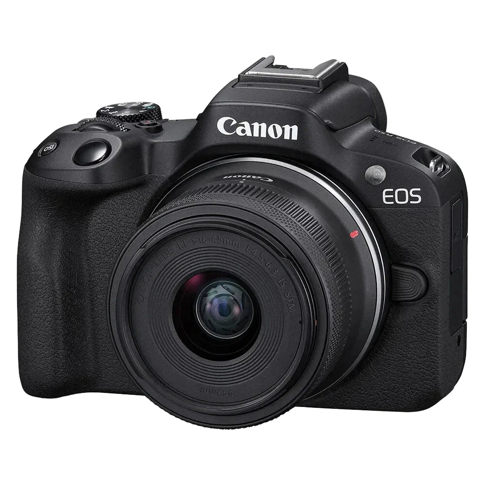 Canon EOS R50 24.2MP APS-C Mirrorless Camera with RF-S 18-45mm IS STM Lens Black
