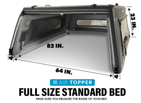 Flated Mid - Rise Air-Topper Inflatable Truck Topper