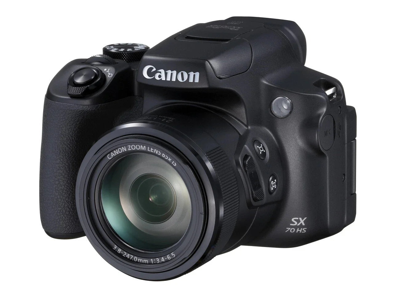 Canon PowerShot SX70 HS 20.3MP 65x Optical Zoom 4K Digital Camera Black