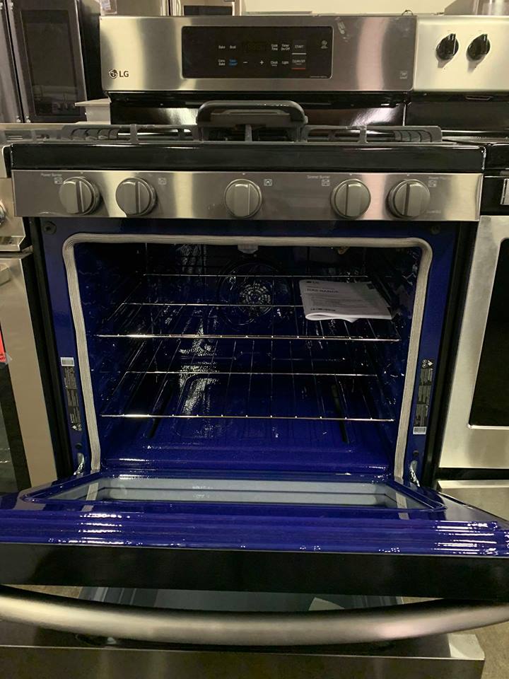 LG Black Stainless Gas Stove