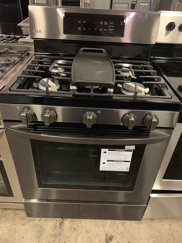 LG Black Stainless Gas Stove