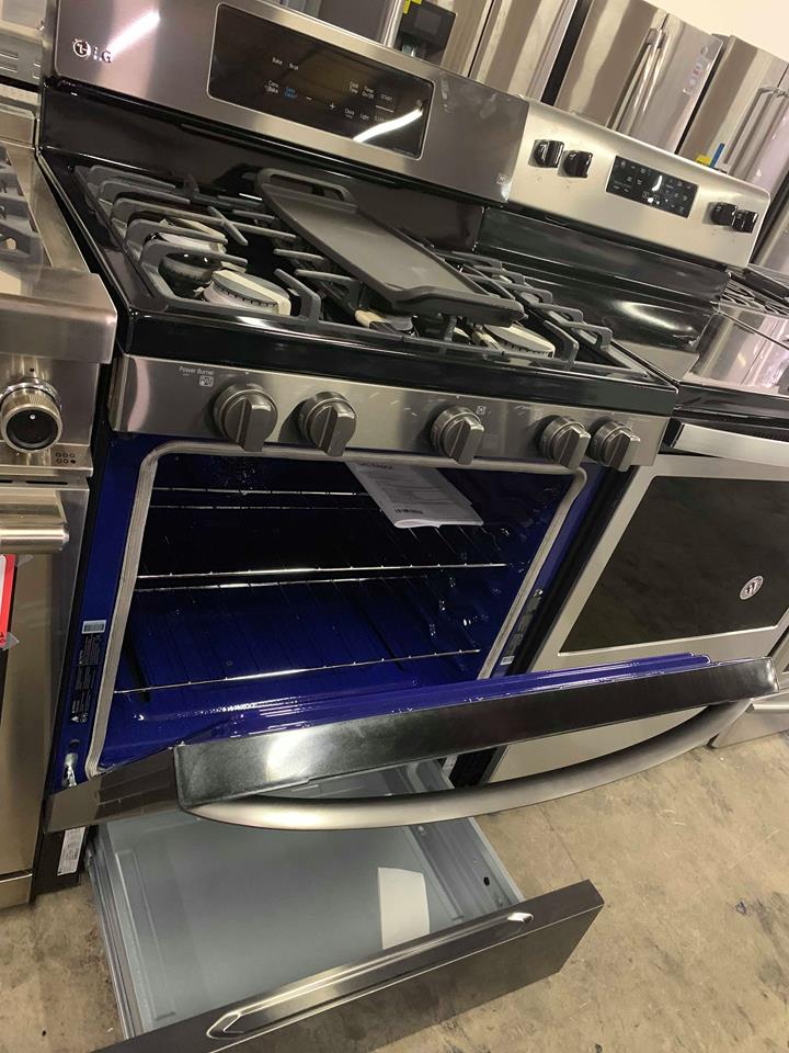 LG Black Stainless Gas Stove
