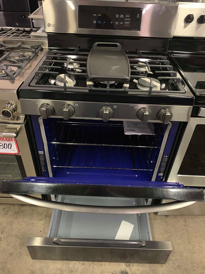 LG Black Stainless Gas Stove