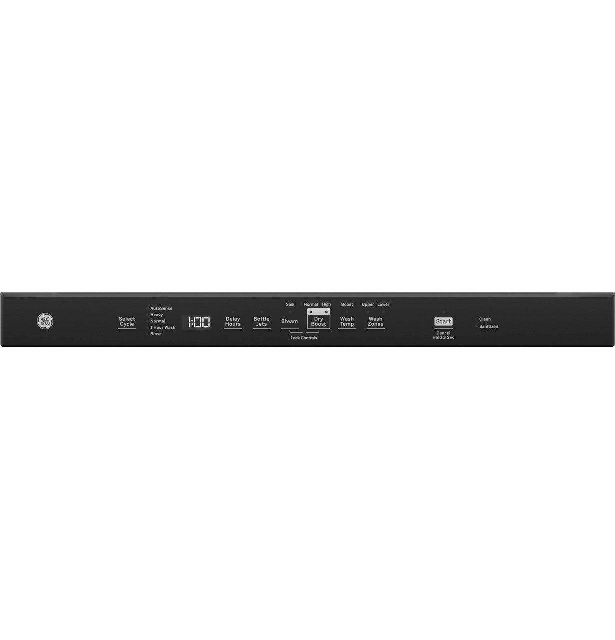 GE® ENERGY STAR® Top Control with Plastic Interior Dishwasher with Sanitize Cycle & Dry Boost