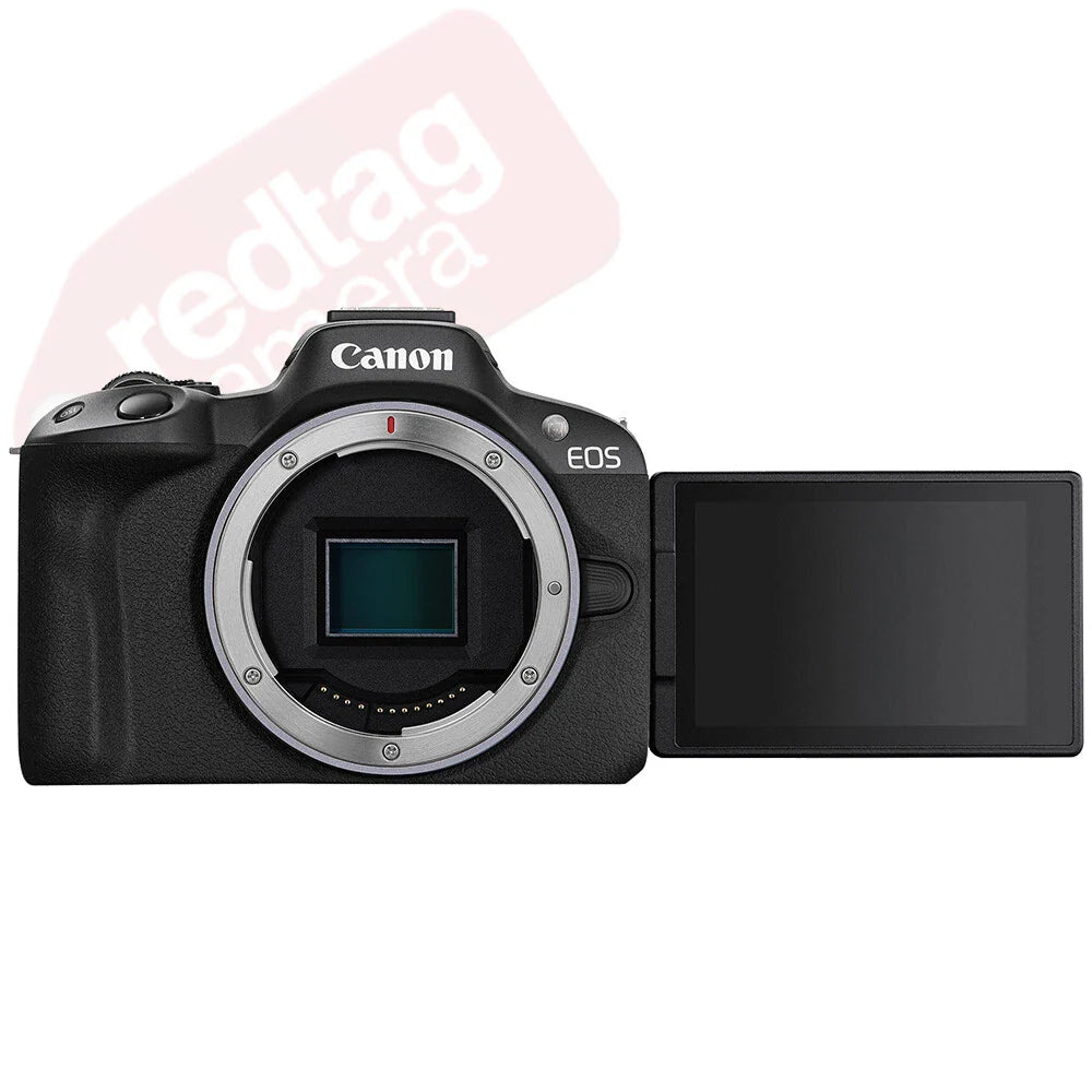 Canon EOS R50 24.2MP APS-C Mirrorless Camera with RF-S 18-45mm IS STM Lens Black