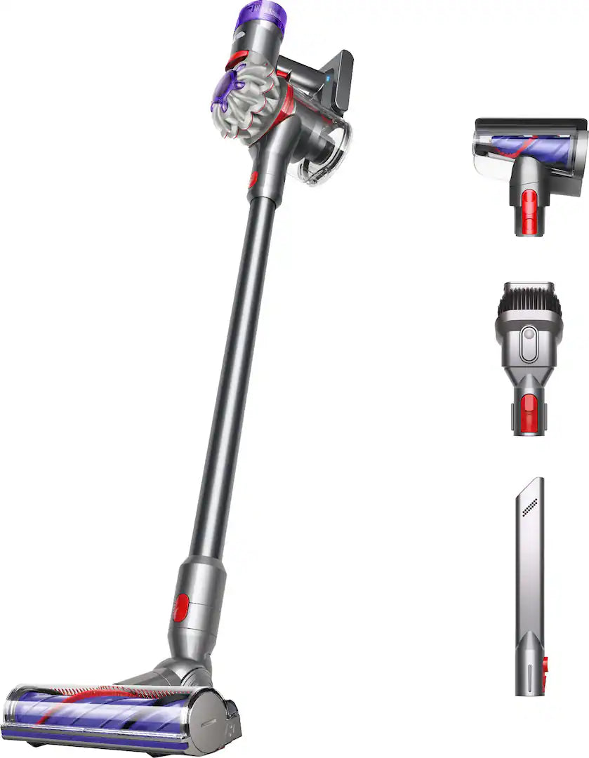 Dyson V8 Cordless Vacuum with 6 Accessories - Silver/Nickel