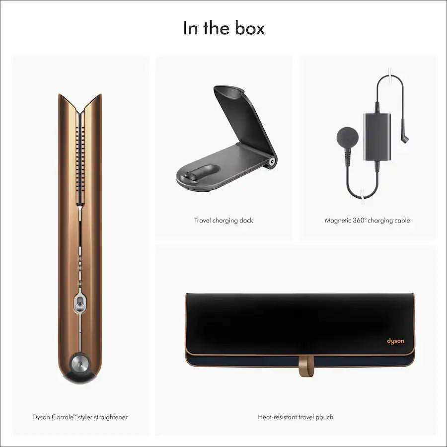 Dyson Corrale Hair Straightener with Flexing Plates - Copper/Nickel