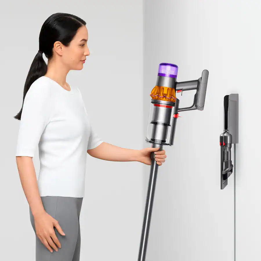 Dyson - V15 Detect Extra Cordless Vacuum with 10 accessories - Yellow/Nickel
