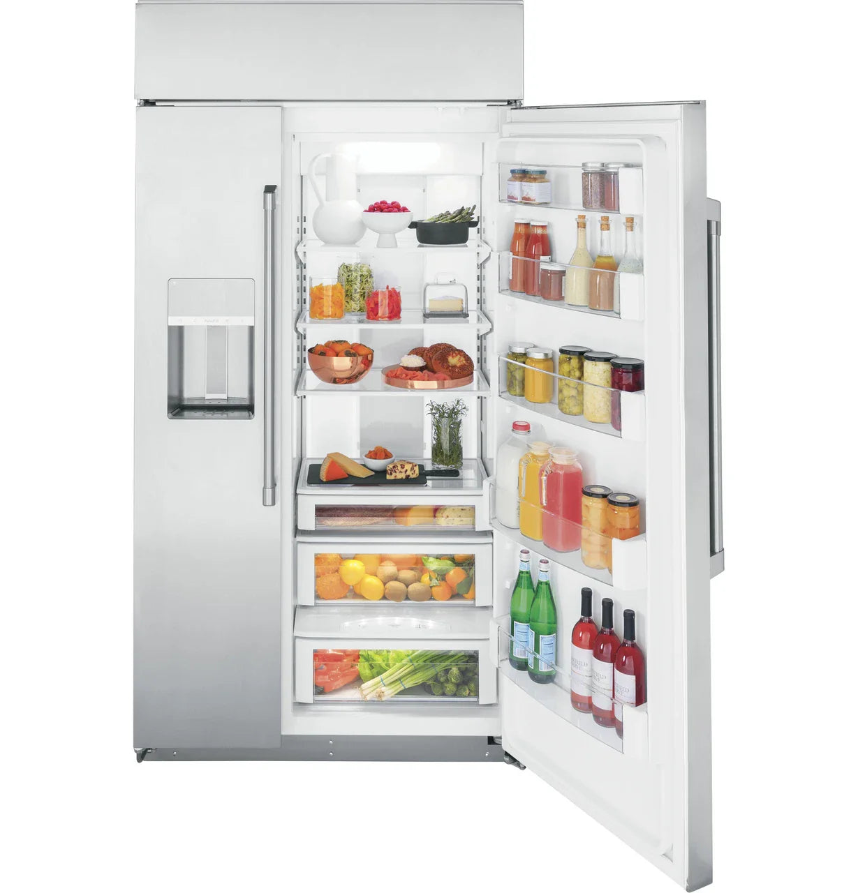 CAFÉ™ 42" Smart Built-In Side-by-Side Refrigerator with Dispenser
