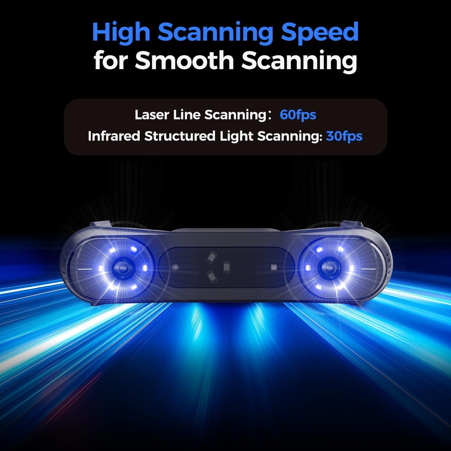 Creality 3D Scanner Raptor Pro for Automotive & Engineering Projects with Metrology-Grade 0.02mm Accuracy