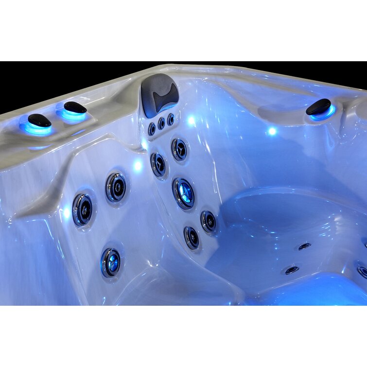 76 - Jet Acrylic Square Hot Tub with Ozonator